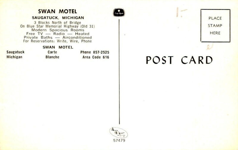 Captains Quarters (Swan Motel) - Old Postcard (newer photo)